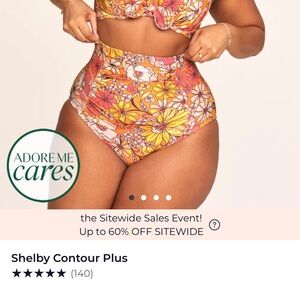 Adore Me Yellow Floral Bikini Set